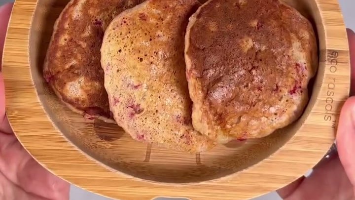 Banana and Raspberry Pancakes