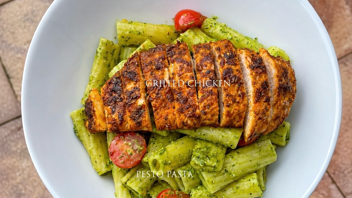 Grilled Chicken Pesto Pasta