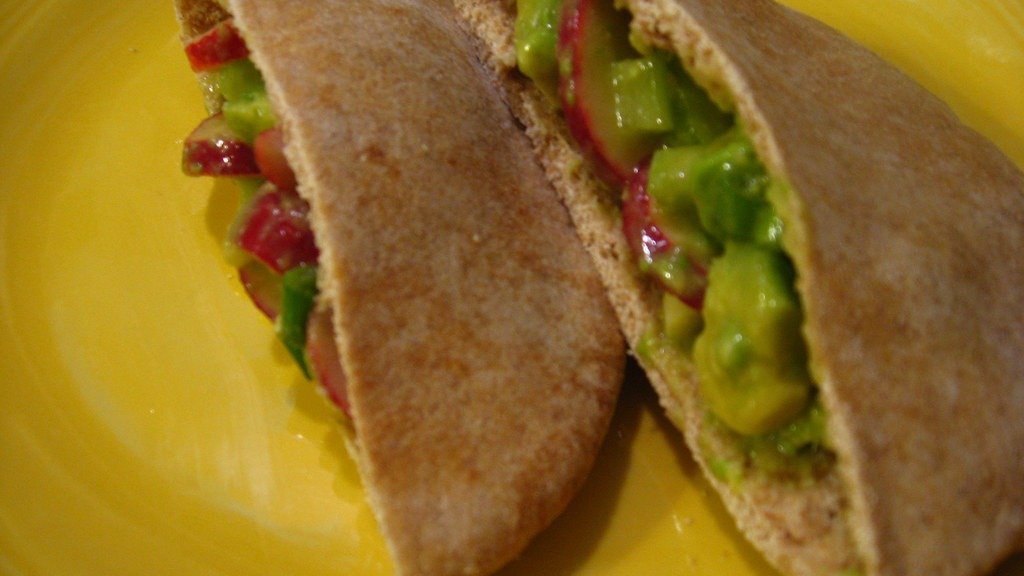 Creamy Chopped Chicken Salad Stuffed Pitas
