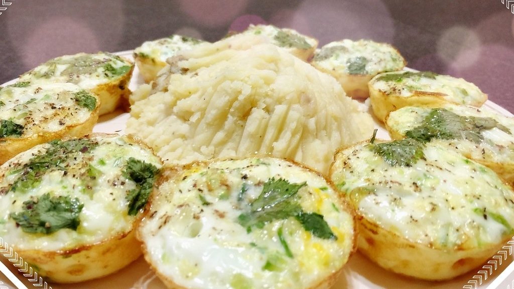Ham, Spinach and Cottage Cheese Egg Muffins