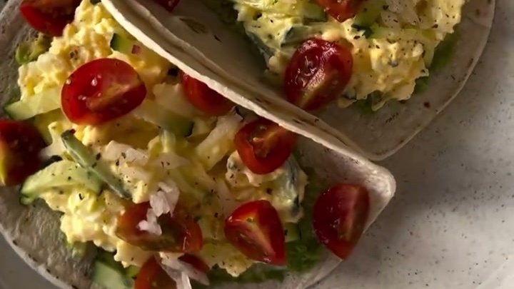 High Protein Egg Salad Wraps