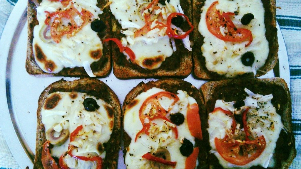 High Protein Margherita Pizza Toast