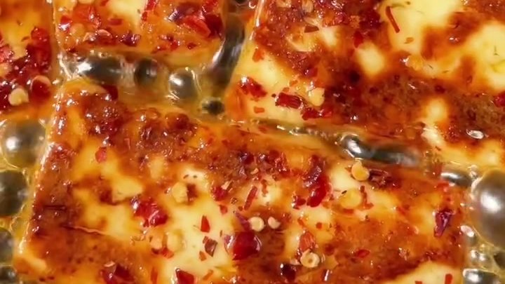 Pan-Fried Halloumi with Chili Flakes