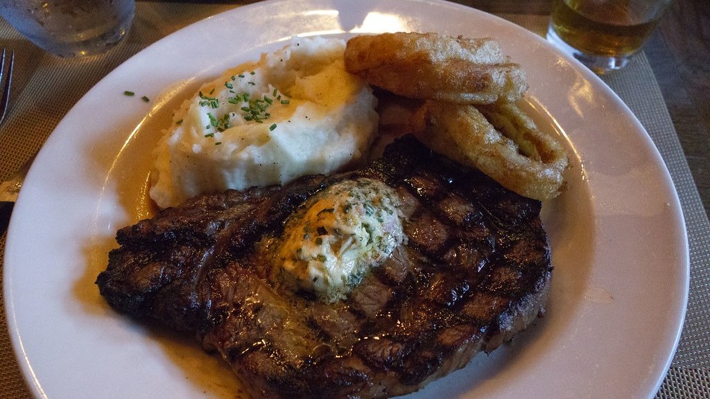 Steak and Mashed Potatoes With Cowboy Butter