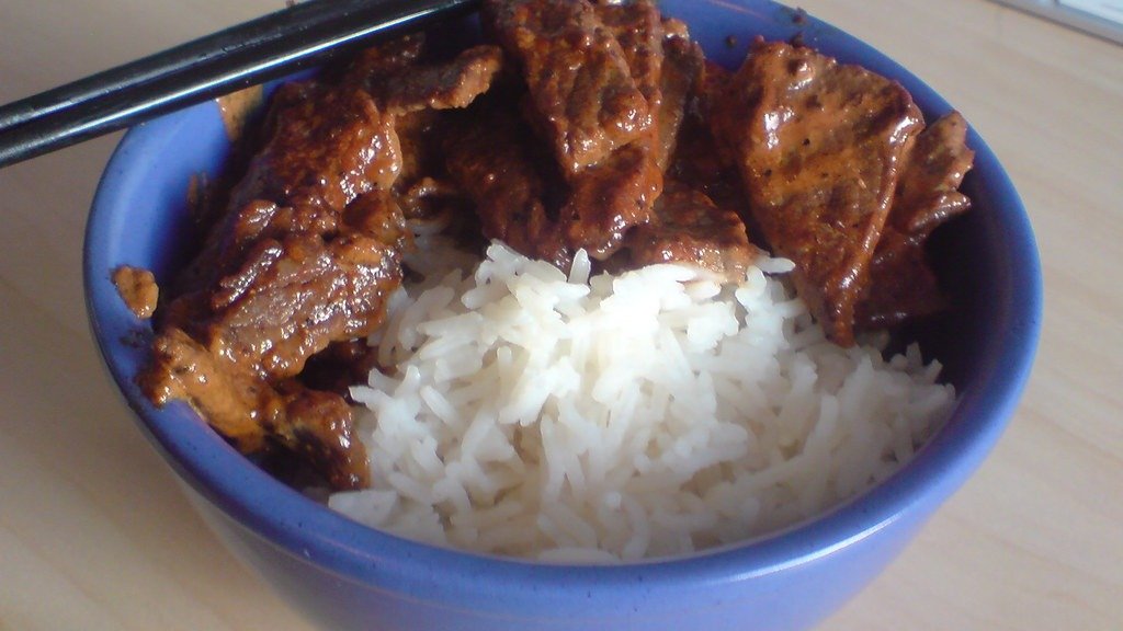 Sweet Honey Chicken Rice Bowl